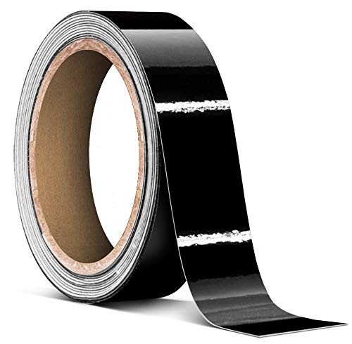 Black gloss vinyl - black,